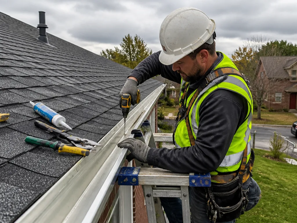 Storm Damage Gutter Repair