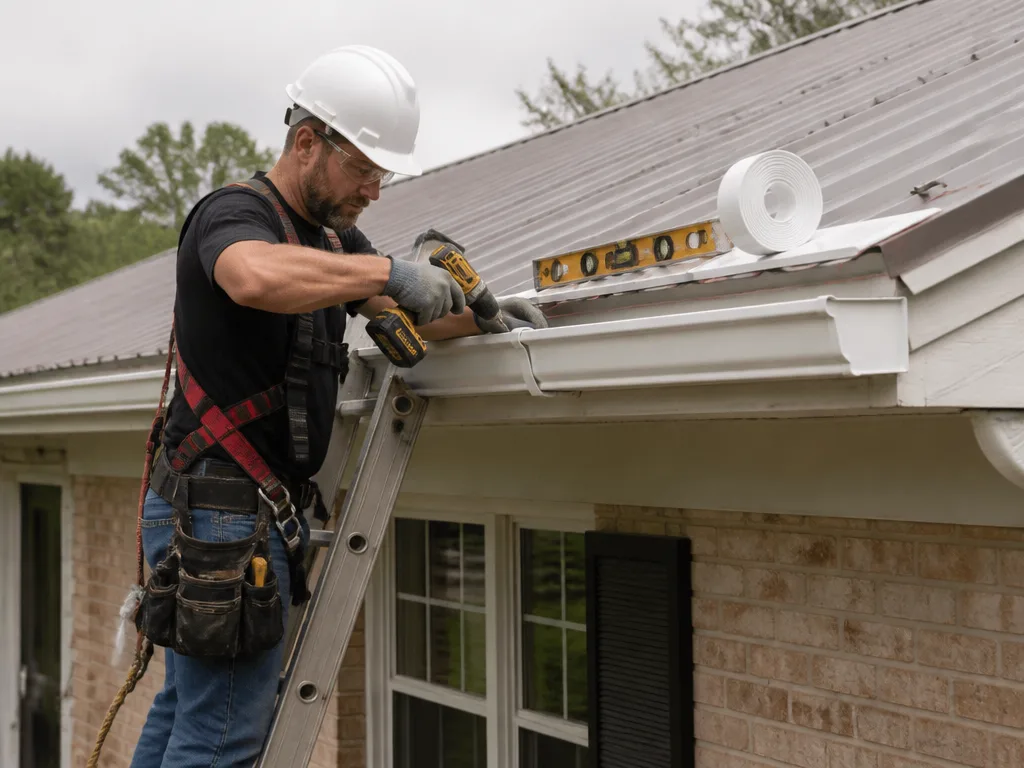 Vinyl Gutter Installation